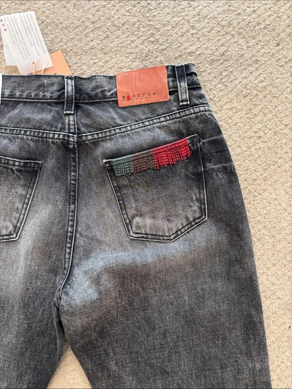 NEW Boro Denim Sapporo Women’s Jeans Black Mid-Rise Tapered Jeans